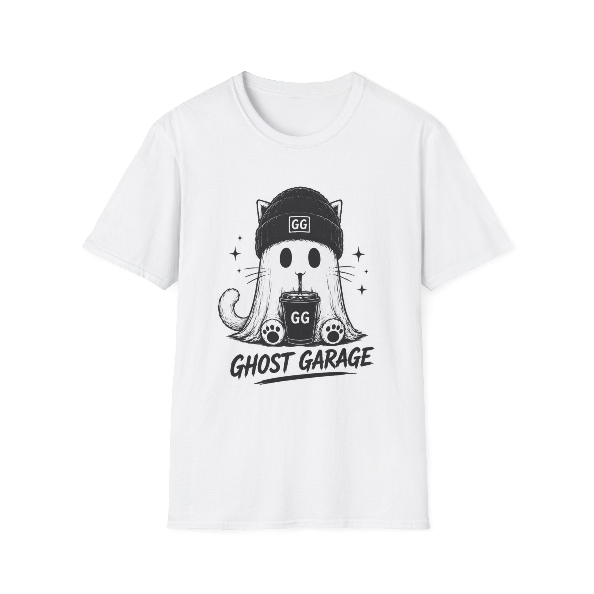 Ghost Garage™ Cat with Beanie Tee