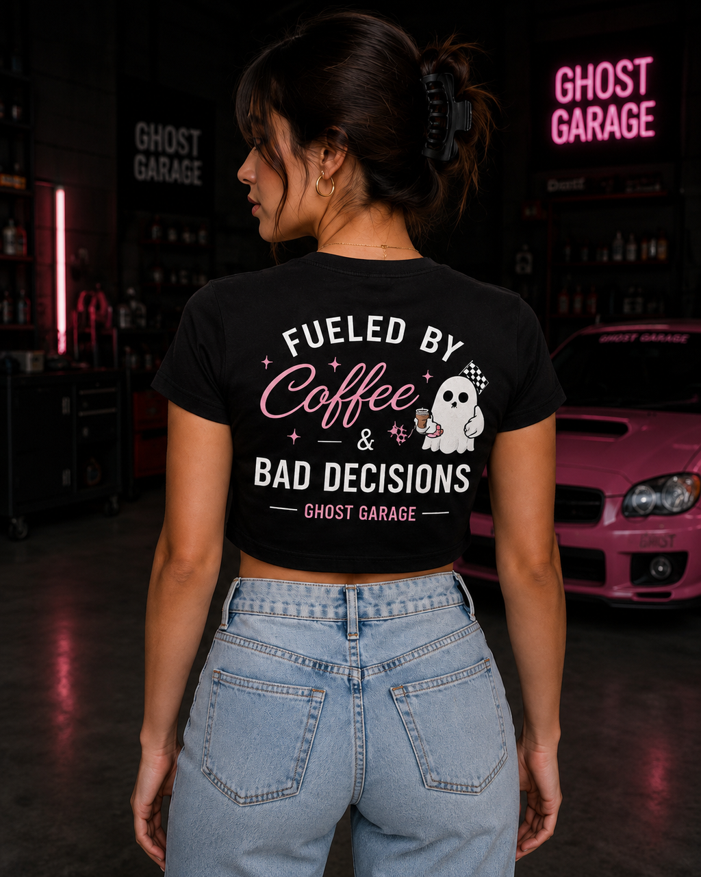 Ghost Garage™ Women's Crop Tee